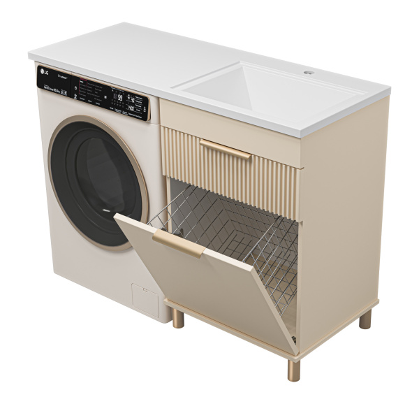 Тумба с раковиной под стиральную машину Brevita Enfida УТ000024650